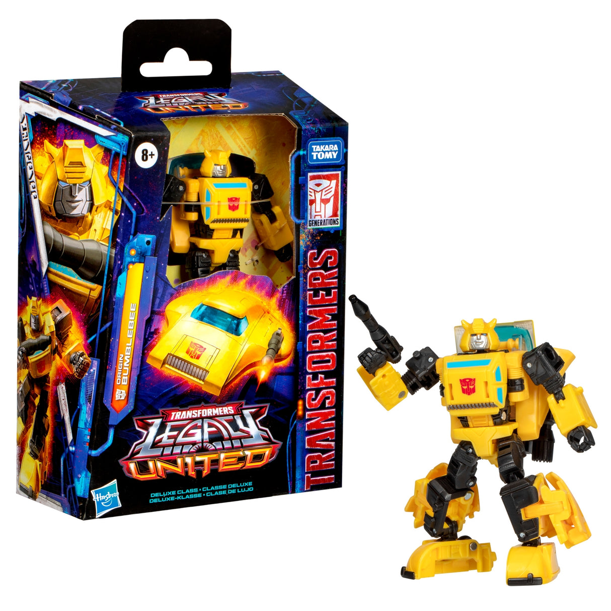 Transformers Generations Legacy United Deluxe Class Action Figure Origin Bumblebee 14 cm