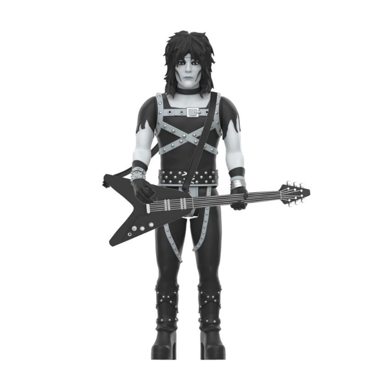 Super7 Motley Crue ReAction Wave 2 - Mick Mars Shout at the Devil Black & White Edition Action Figur