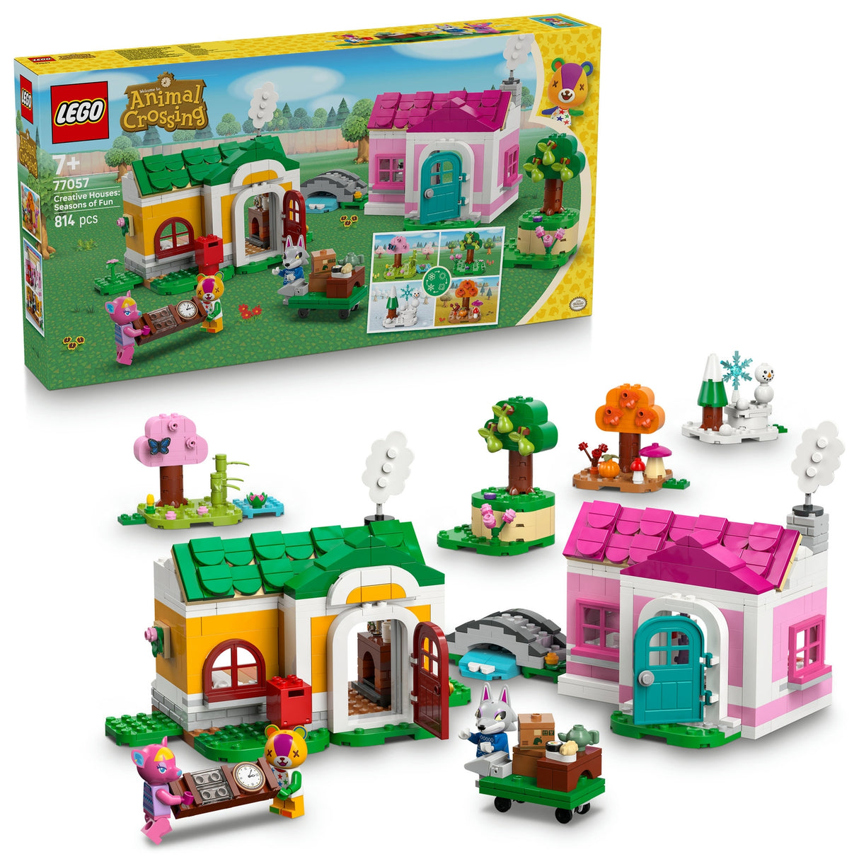 LEGO Animal Crossing™ Creative Houses: Seasons of Fun Building Set 77057