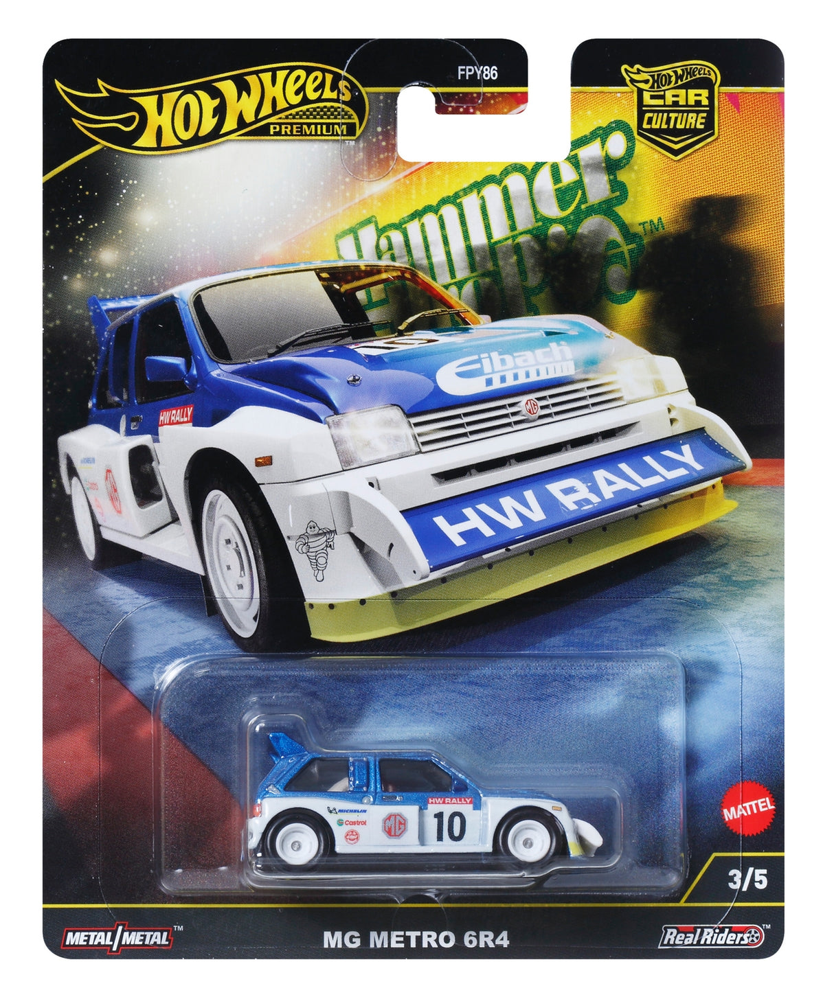 Hot Wheels Premium Car Hammer Drop 86 MG Metro 6R4