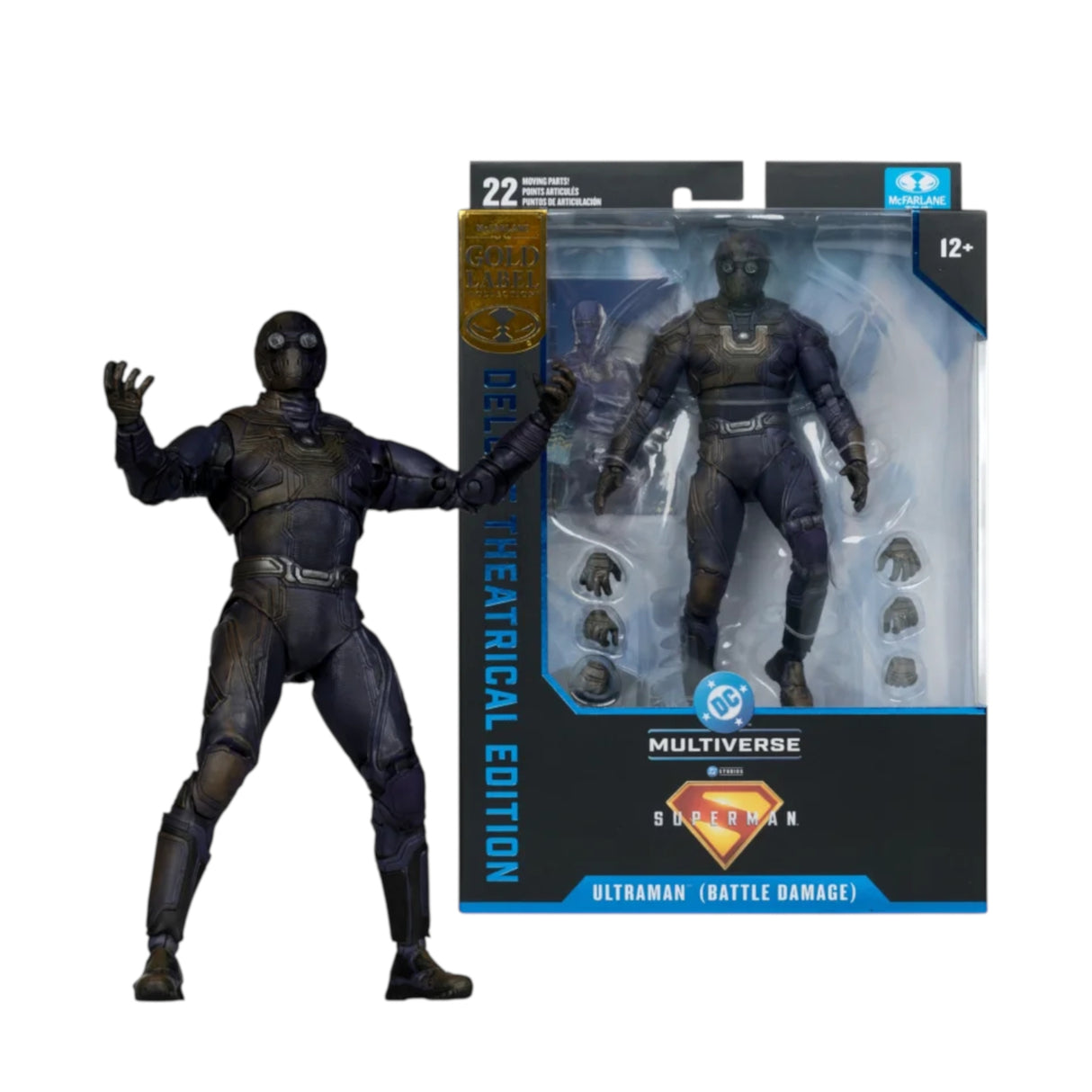 McFarlane Toys DC Comics Superman Movie Ultraman Battle Damage Deluxe Action Figure 7  (Gold Label)