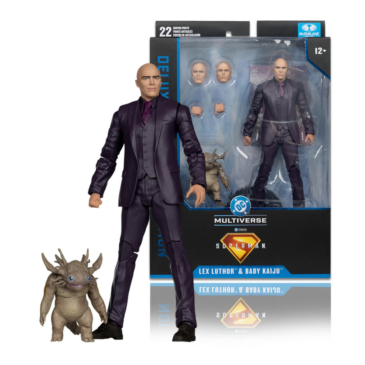 McFarlane Toys DC Comics Superman Movie Lex Luther with Baby Kaiju Deluxe Action Figure 7