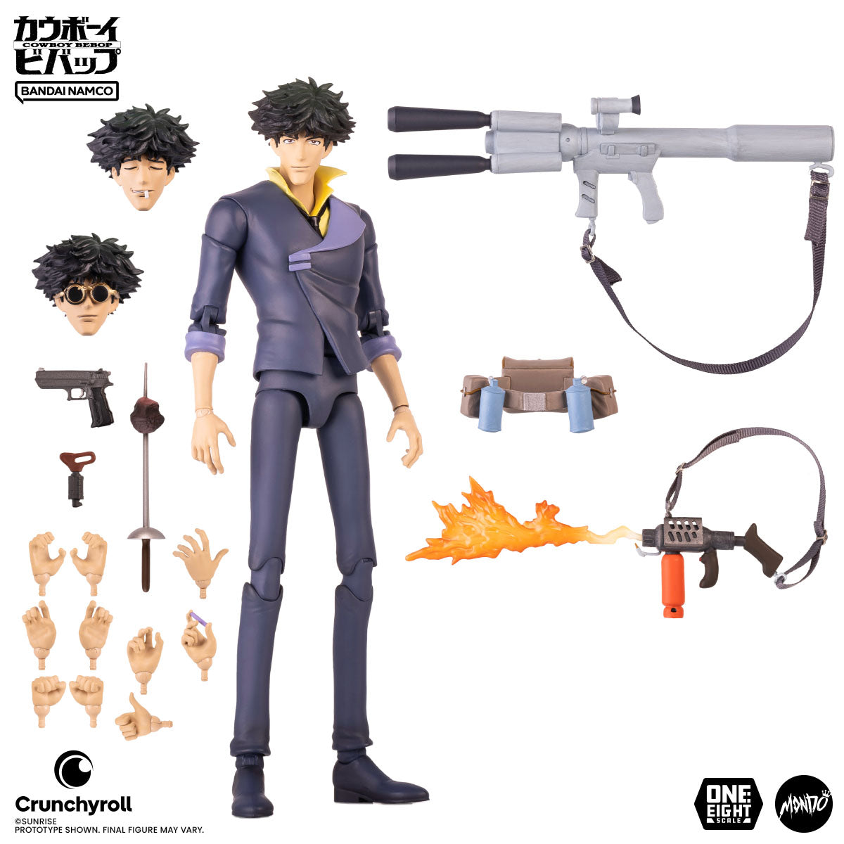 MONDO Cowboy Bebop - Spike Spiegel 18 Scale Figure