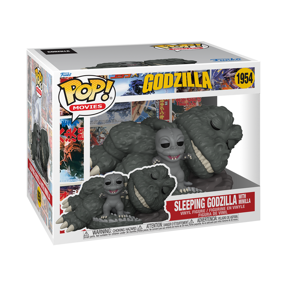 Godzilla Super Sized POP! Movies Vinyl Figure Sleeping Godzilla with Minilla 15 cm