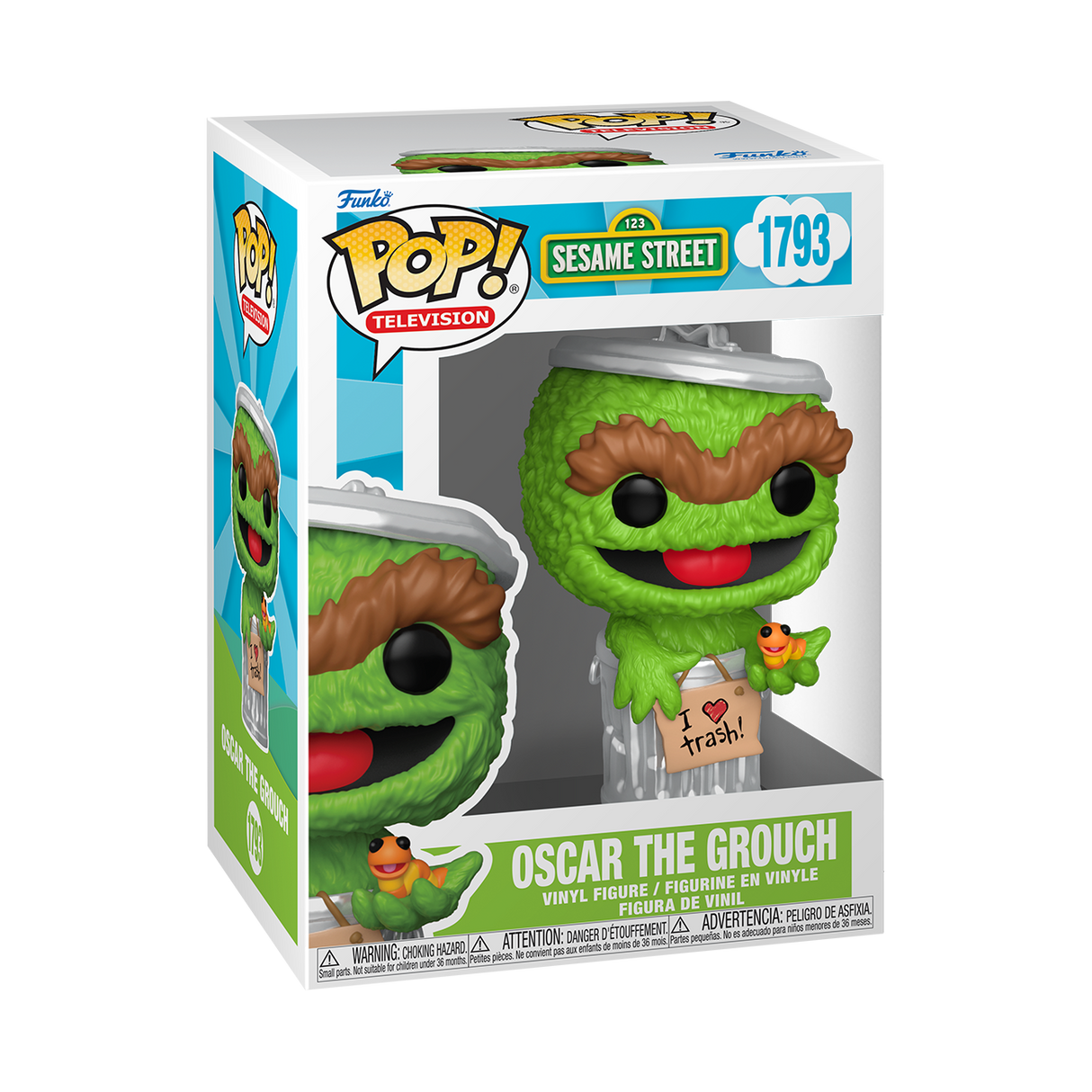 Sesame Street POP! TV Vinyl Figure Oscar the Grouch 9 cm