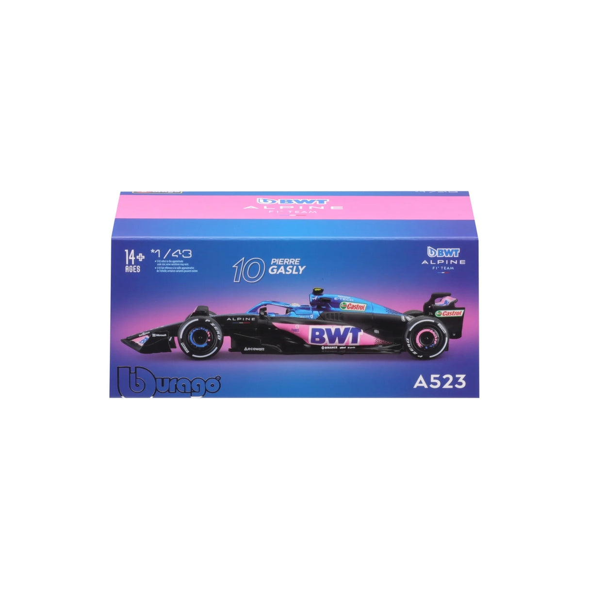 143 F1 BWT ALPINE F1 TEAM A523 2023 WITH HELMET GASLY