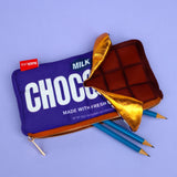 PLUSH CHOCOLATE ZIP POUCH