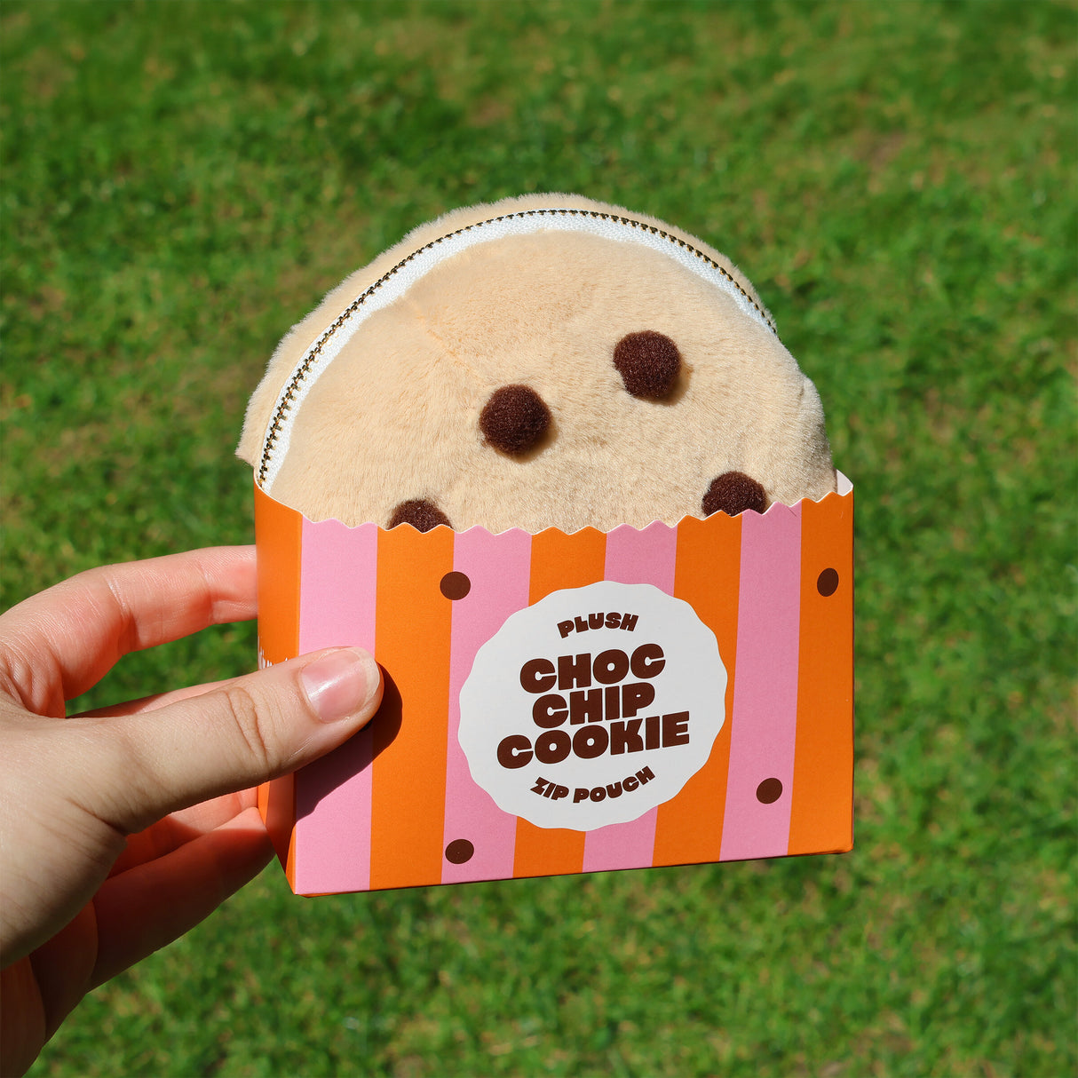 PLUSH COOKIE ZIP POUCH