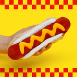 Plush Hot Dog Zip Pouch