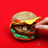Burger Plush Zip Pouch