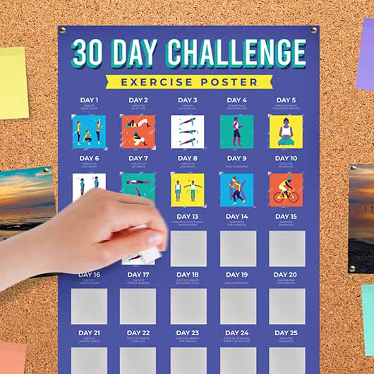 30 Day Challenge Posters - Exercise