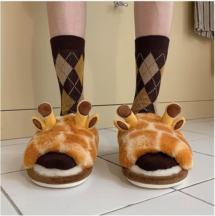 Giraffe Slippers Large