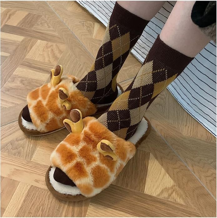 Giraffe Slippers Large