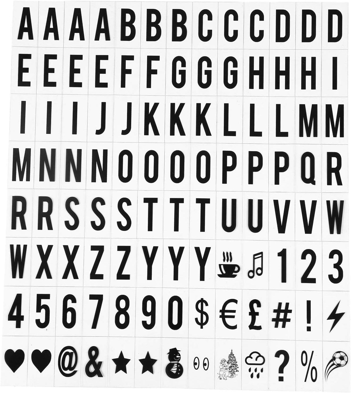 Cinematic Lightbox Letters Pack