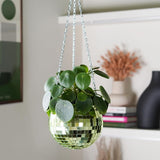 Green Disco Ball Planter