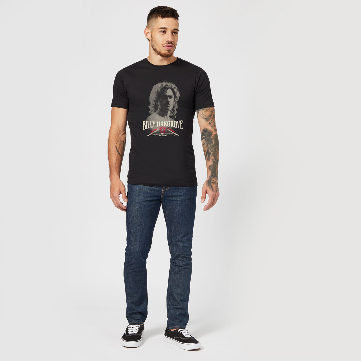 Official Stranger Things Billy Hargrove T-Shirt - Black