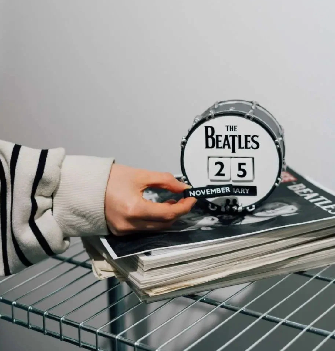 The Beatles Drum 3D Perpetual Calendar