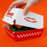 Burger Plush Zip Pouch