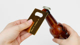 Credit card bottle opener