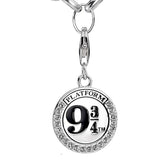 Harry Potter Sterling Silver Platform 9 34 Necklace Embellished with Swarovski Crystals