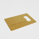 Credit card bottle opener