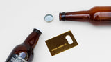 Credit card bottle opener