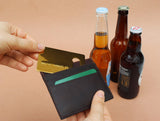 Credit card bottle opener