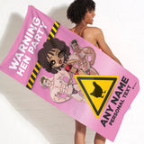 ClaireaBella Womens Personalised Beach Towel - Hen Party