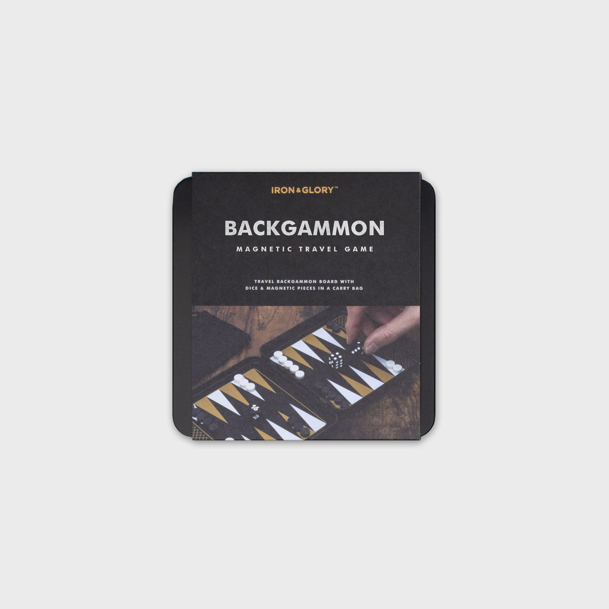 Iron & Glory Game On Travel Backgammon Set Game