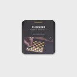 Iron & Glory Game On Travel Checkers Set Game