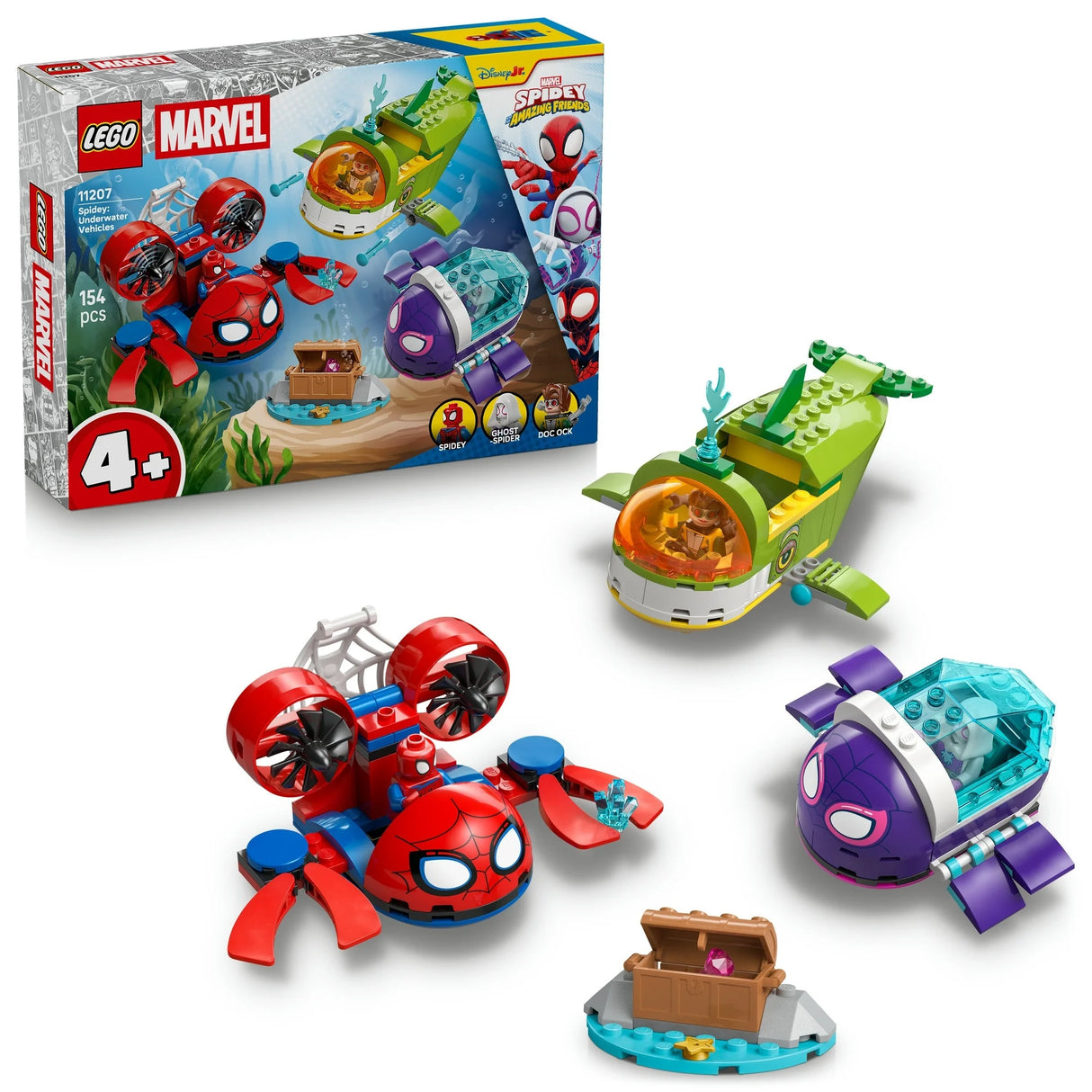 LEGO Marvel Spidey Underwater Vehicles Building Toy 11207
