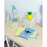 Disney Stitch Tropical A5 Premium Plush Cover Notebook With Projector Pen