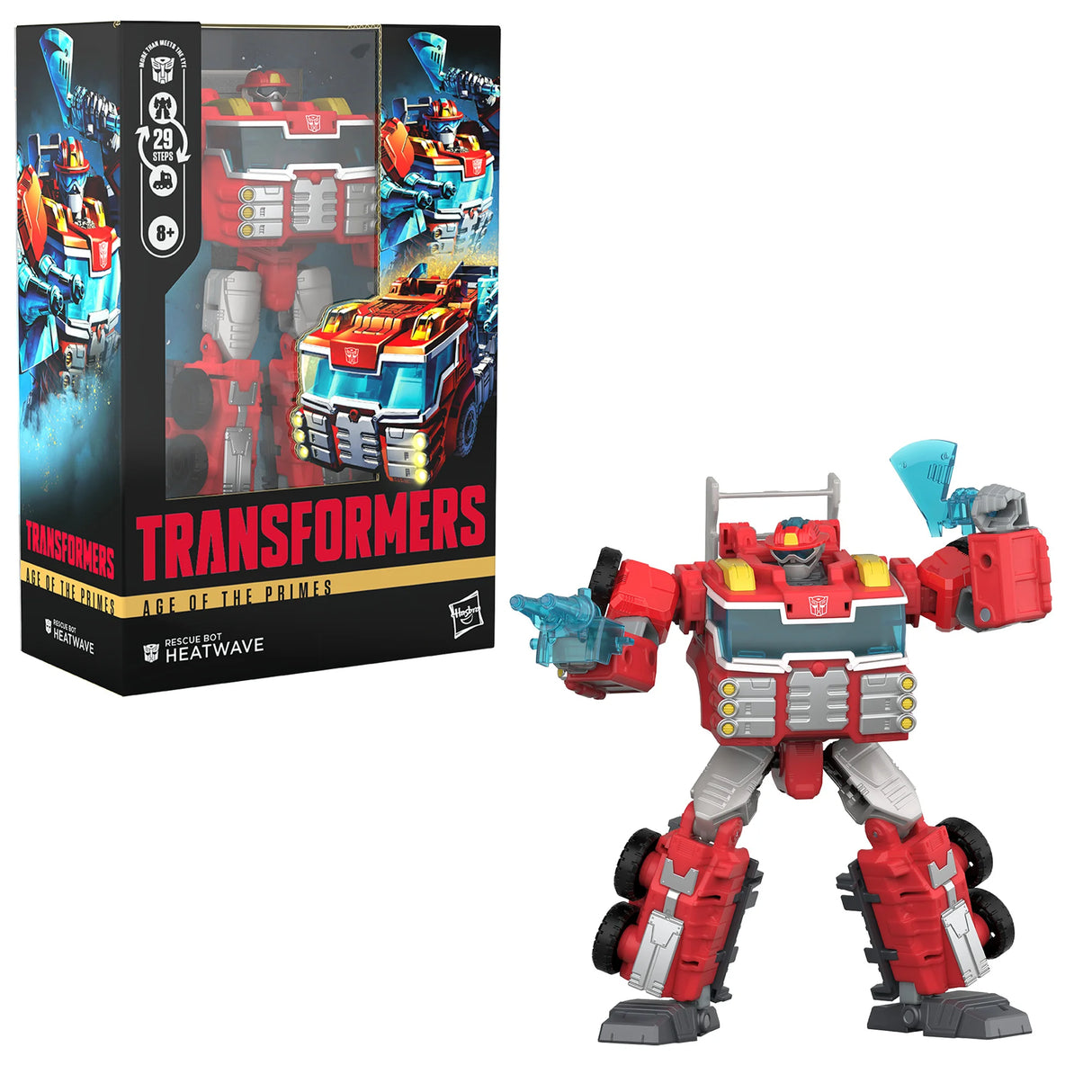 Hasbro Transformers Toys Age of the Primes Voyager Class Rescue Bot Heatwave 7 Action Figure, 8+