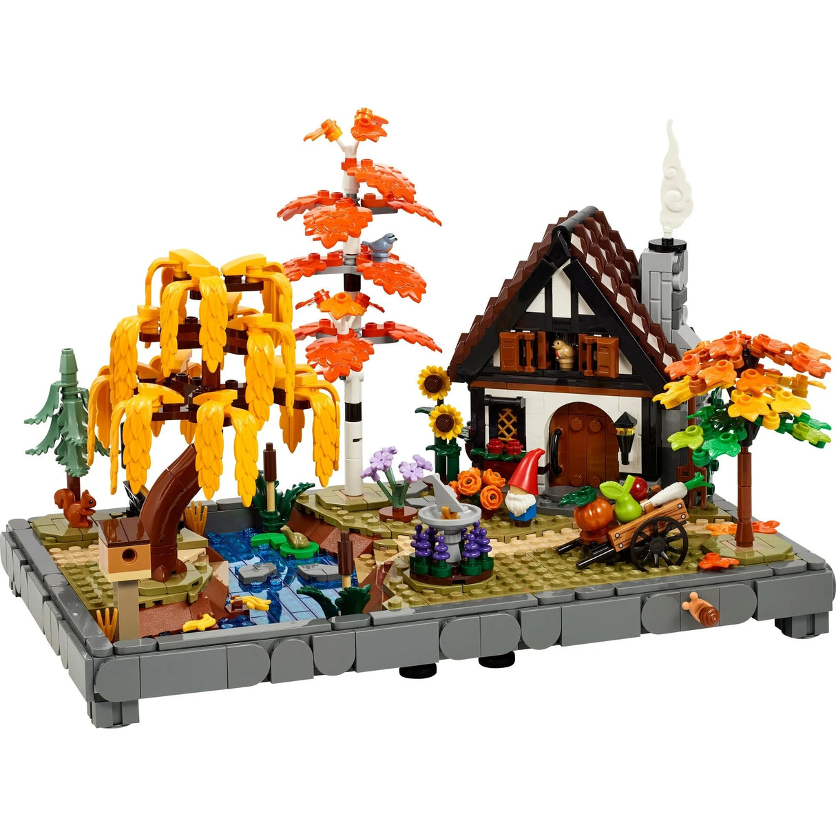 LEGO Icons Autumn Cottage Garden Model Kit for Adults 11372