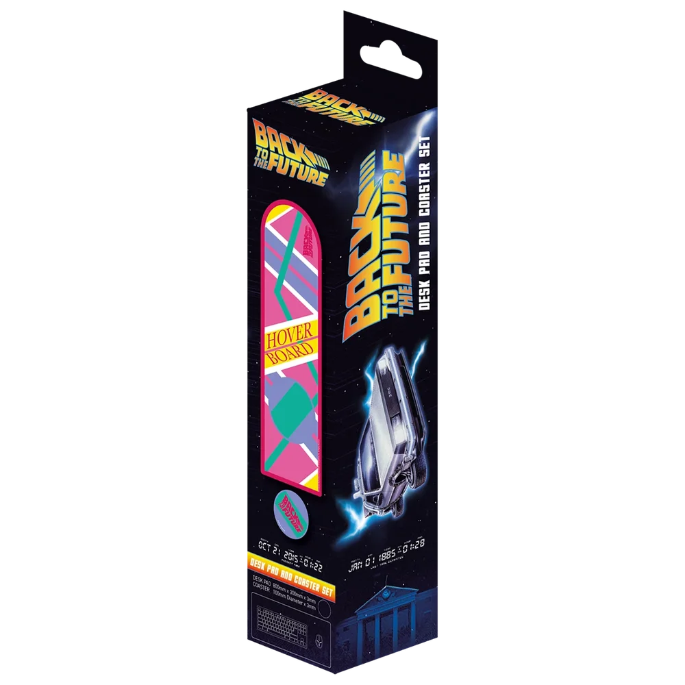 Back to the Future Desk Pad & Coaster Set Hoverboard Limited Edition