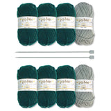 Eaglemoss Harry Potter Slytherin Mittens & Slouch Socks Knit Kit