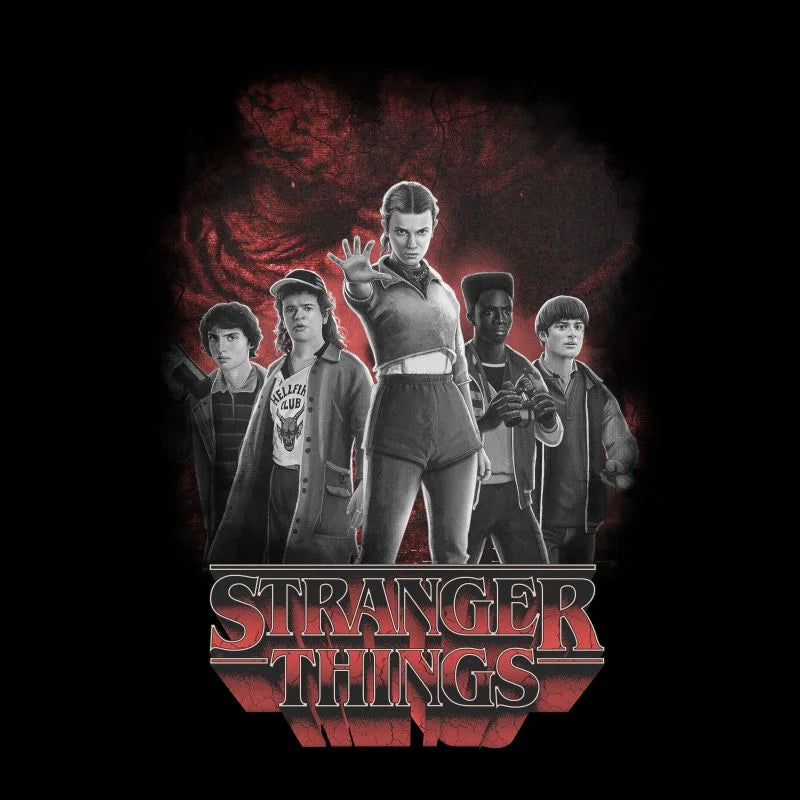 Stranger Things  Lineup T-Shirt - Black