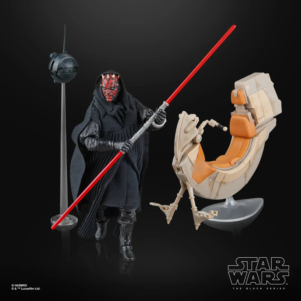 Star Wars The Black Series Darth Maul  Sith Speeder Collectible Action Figure  Vehicle (6)
