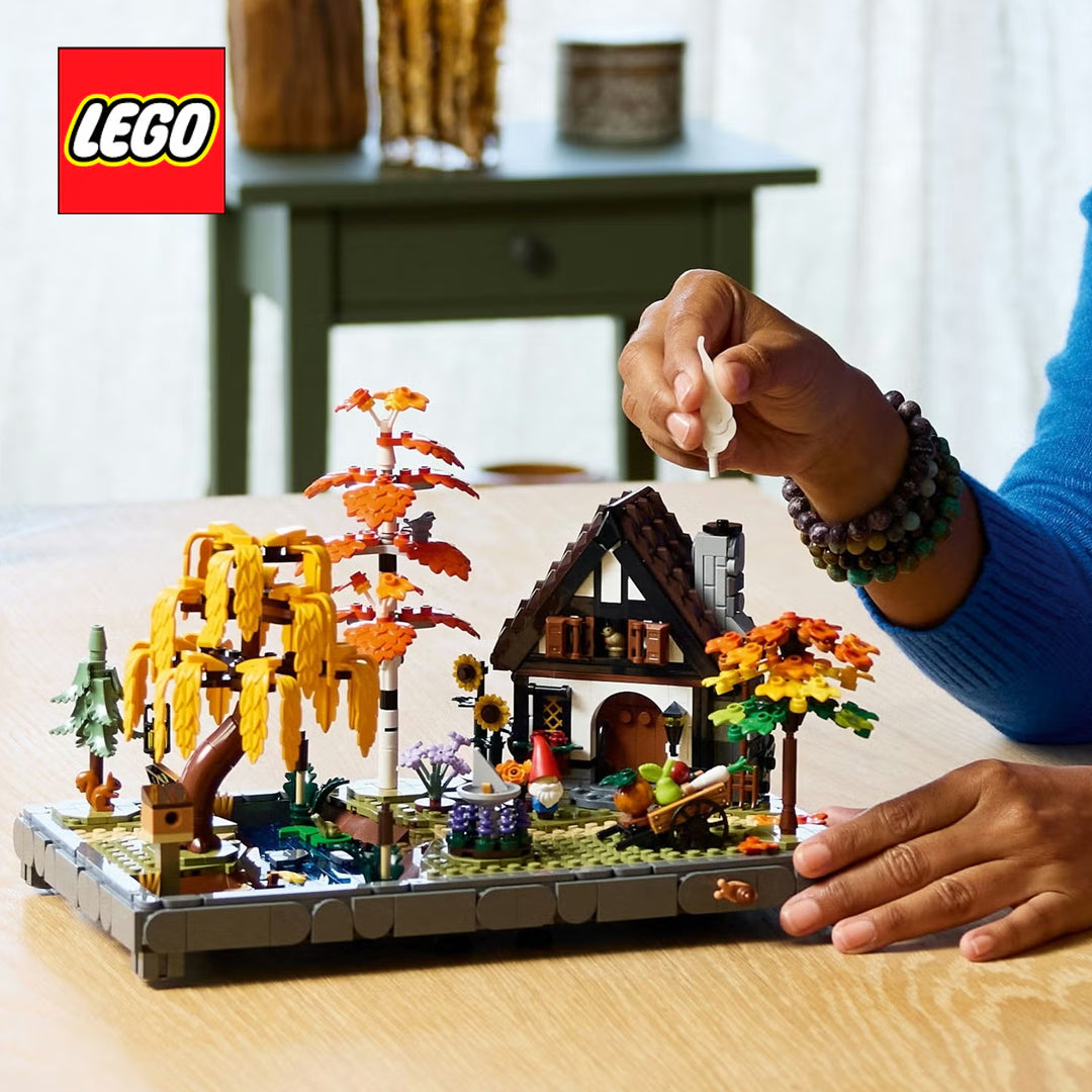 LEGO Icons Autumn Cottage Garden Model Kit for Adults 11372