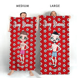 ClaireaBella Mens Personalised Beach Towel - Union Jack