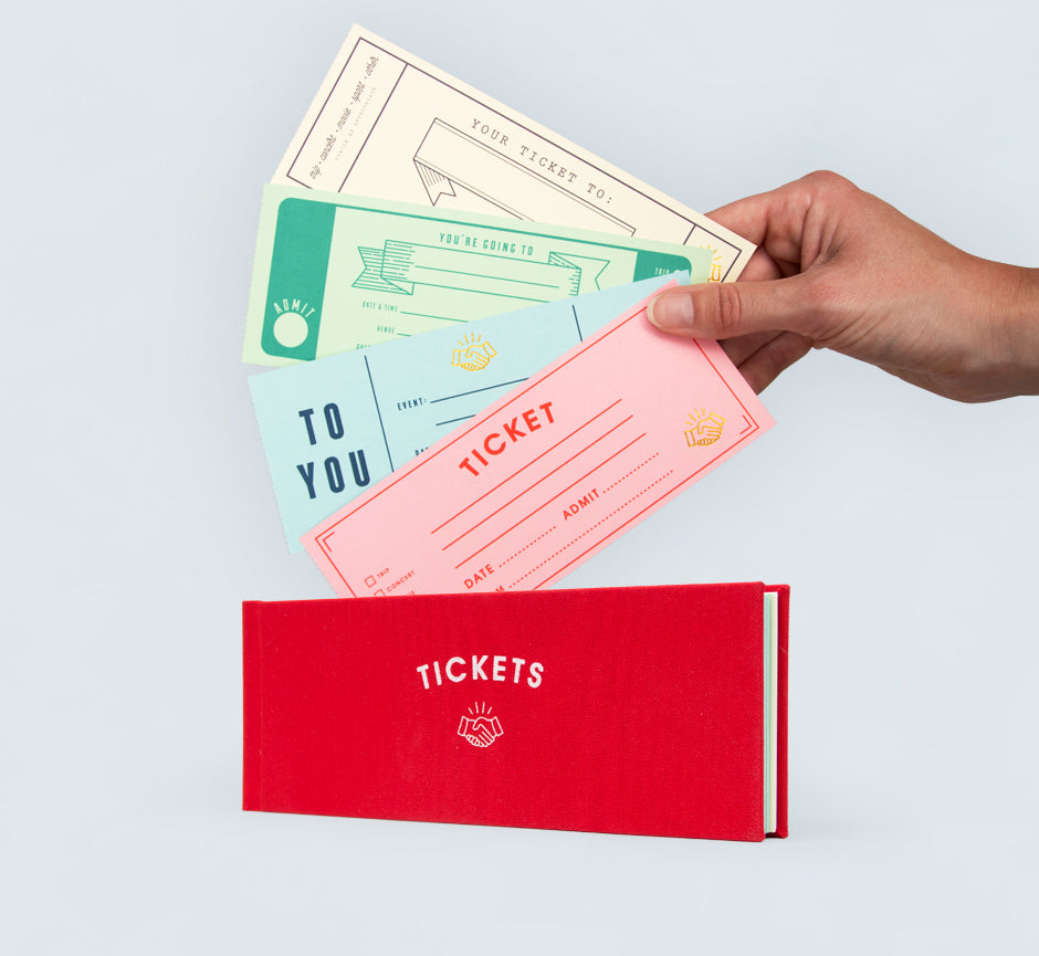 Blank Ticket Book