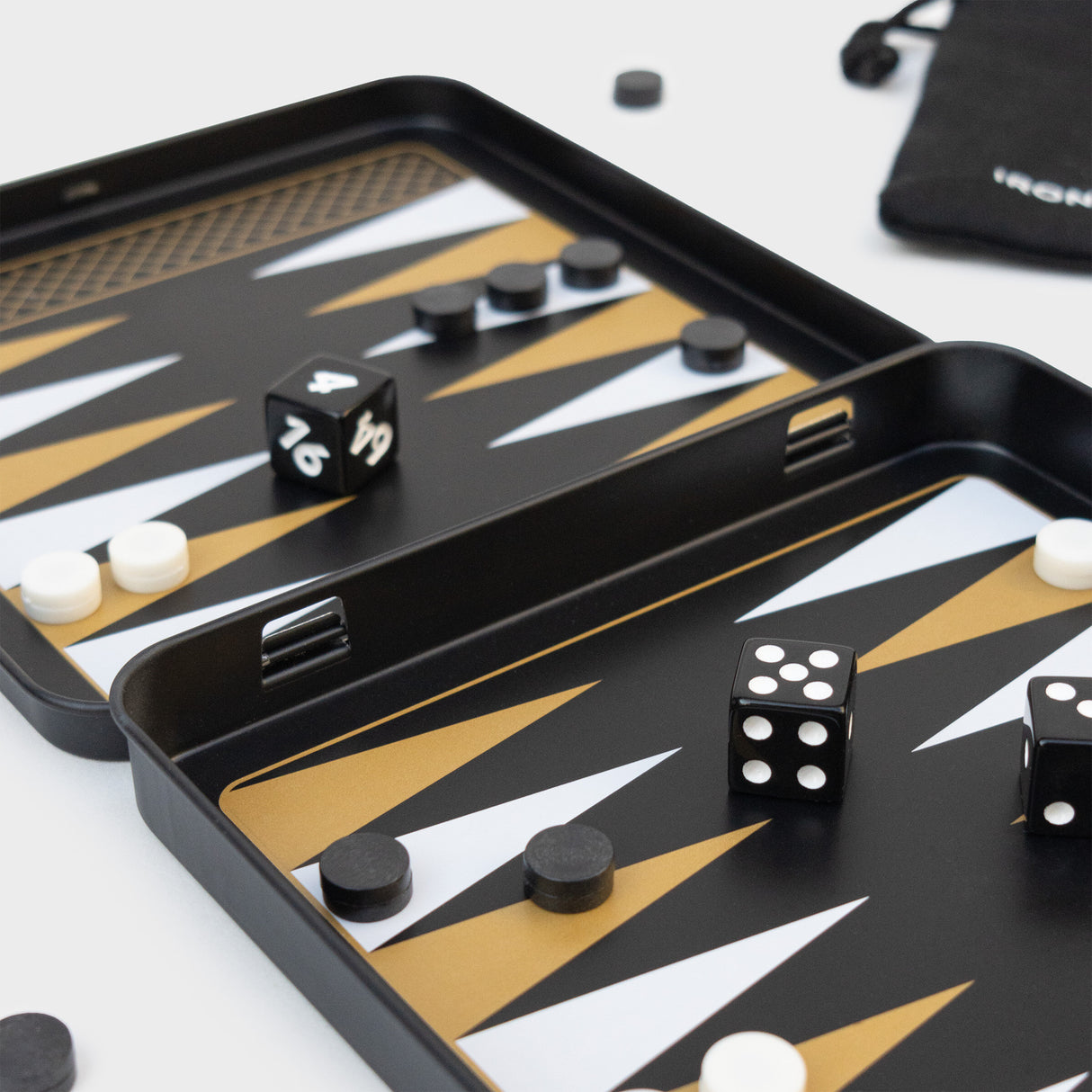 Iron & Glory Game On Travel Backgammon Set Game