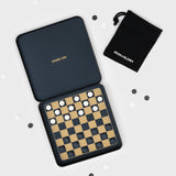 Iron & Glory Game On Travel Checkers Set Game